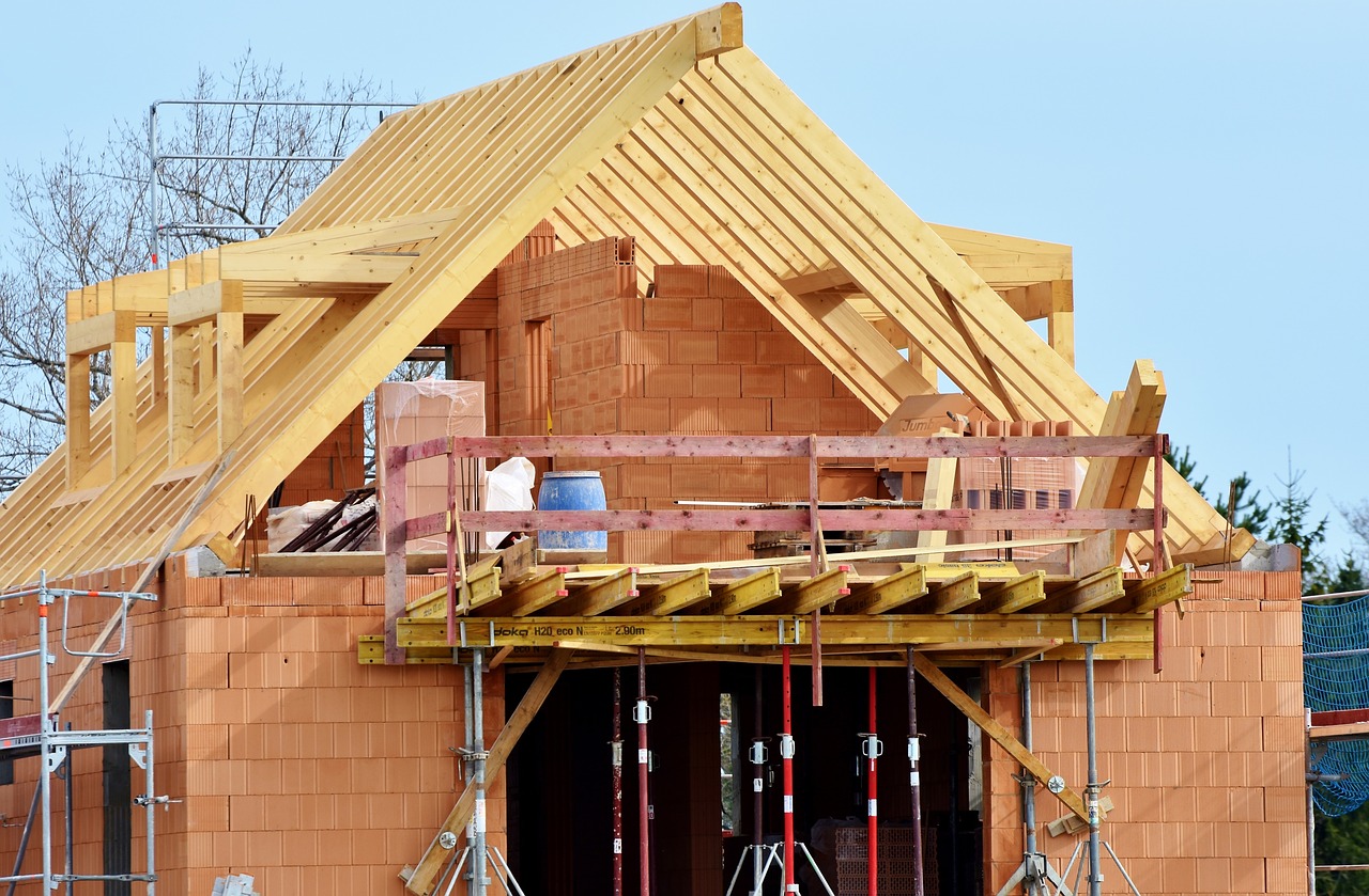 housebuilding, site, construction work